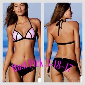 🩷🩵🤍 Victoria’s Secret 💕 pink cloud 🤍🩵🩷 tie dye medium bikini top
